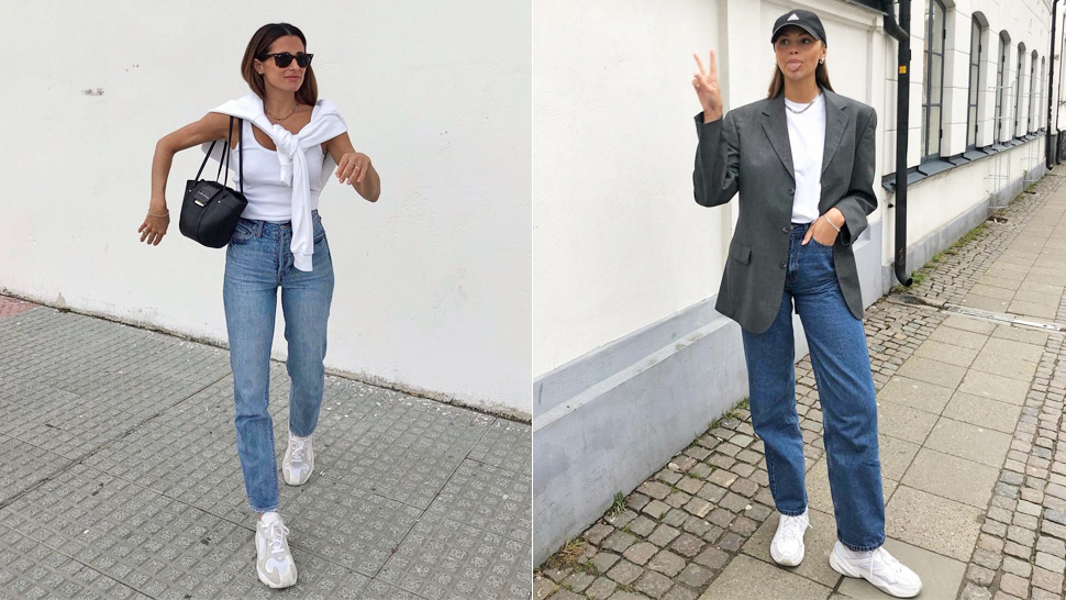 10 White Sneakers And Jeans Outfits That Always Look Cool