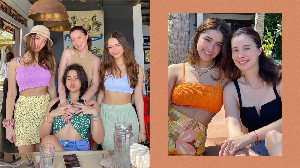 Look Sunshine Cruz And Her Daughters Coordinated Beach Ootds