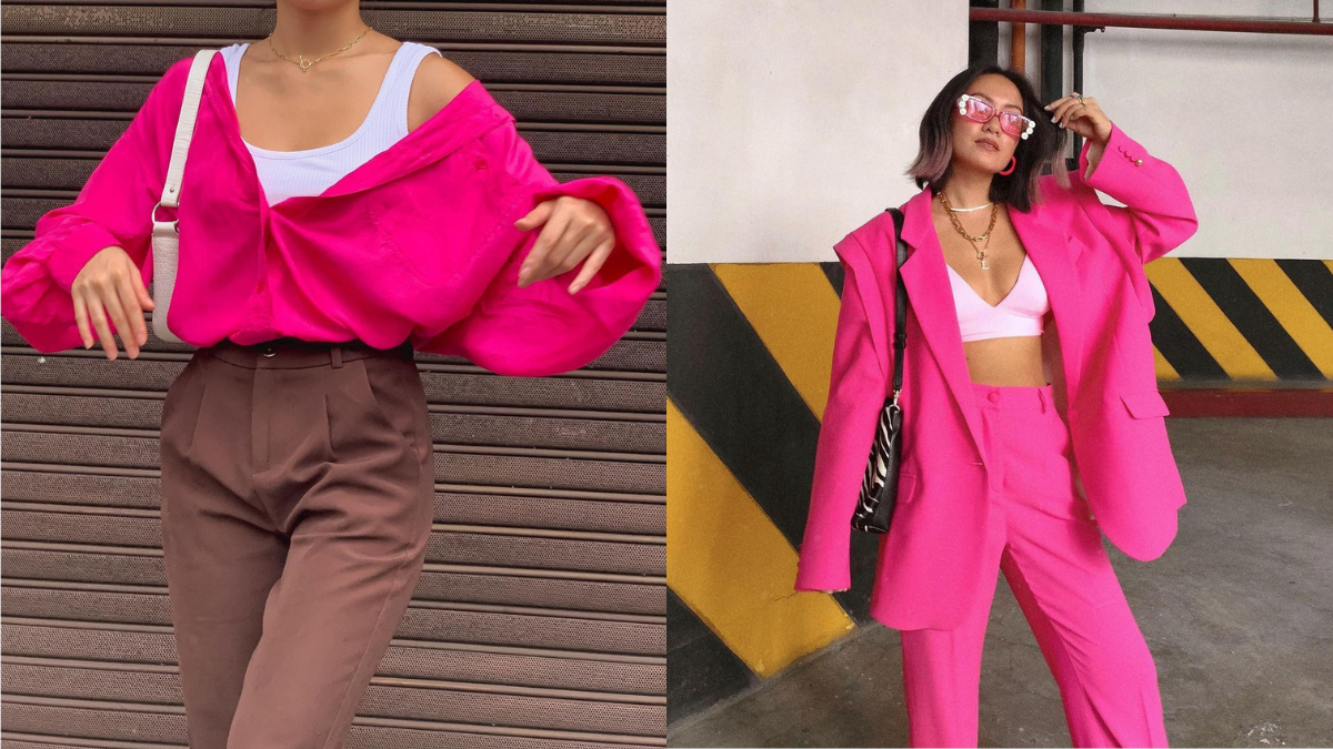 Daily Outfit Idea: Hot Color Block Combo To Try Now? Pink & Red!