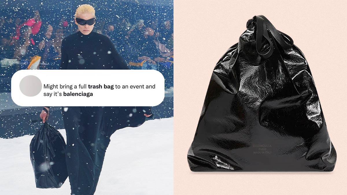 Balenciaga is trying to sell you a $1,790 trash bag