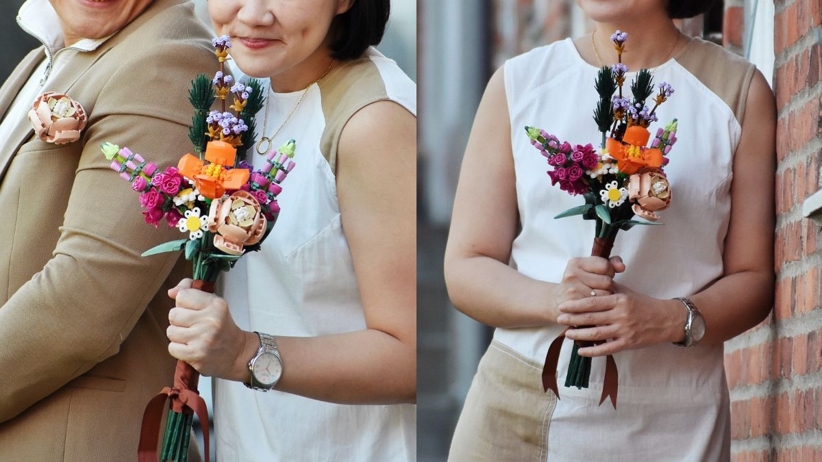 A Filipino Couple Used The Lego Flower Bouquet For Their Wedding