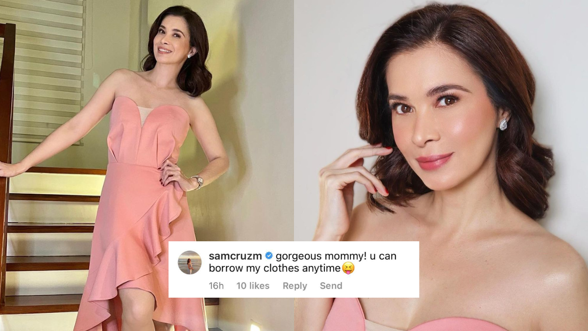 Look Sunshine Cruz Borrows Sam Cruz s Pink Dress For An Event