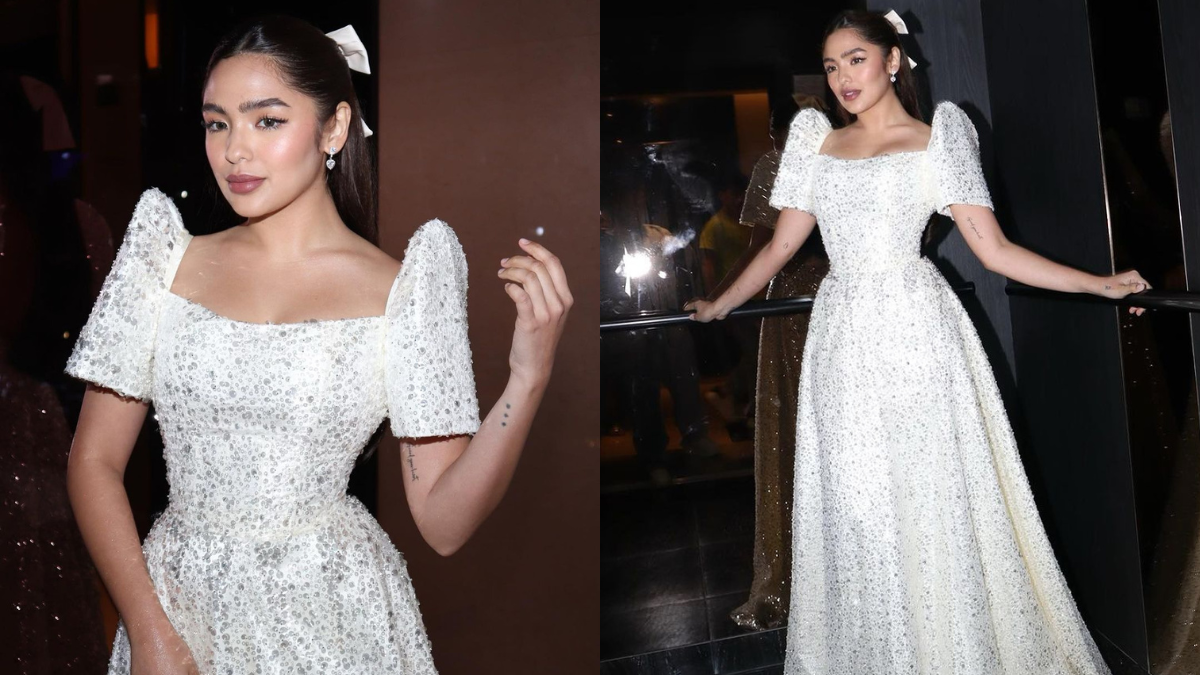 Look: Andrea Brillantes In A Sequined Terno Gown By Michael Leyva |  Preview.ph