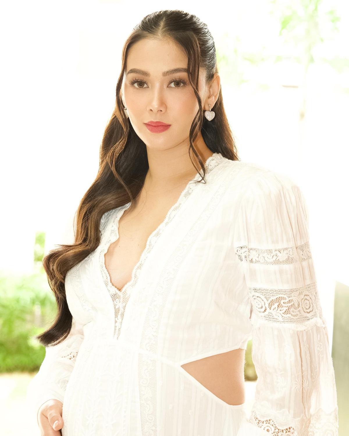 The Exact White Dress Maja Salvador Wore At Her Baby S Sex Reveal Party