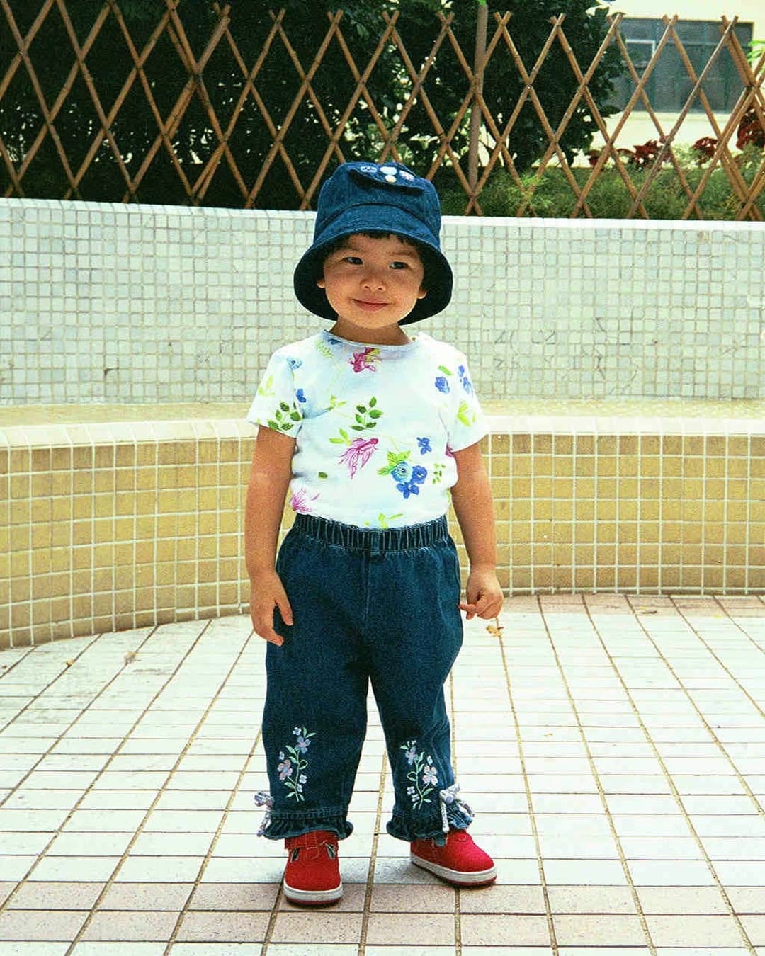 Steph Hui as a kid in Hong Kong.