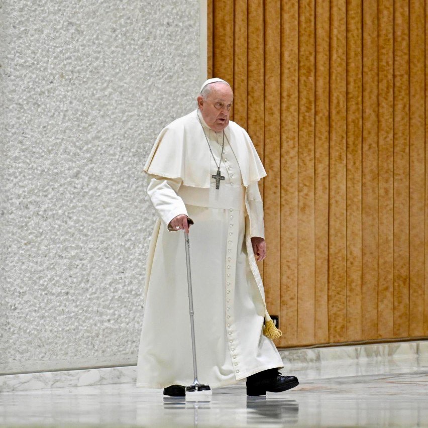 Pope Francis white cassock