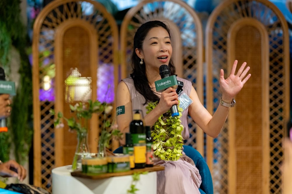 PHOTO: Naturals by Watsons | Irene Tsang, Head of Watsons Own Brand - Personal Care and Project sharing insights about the brand