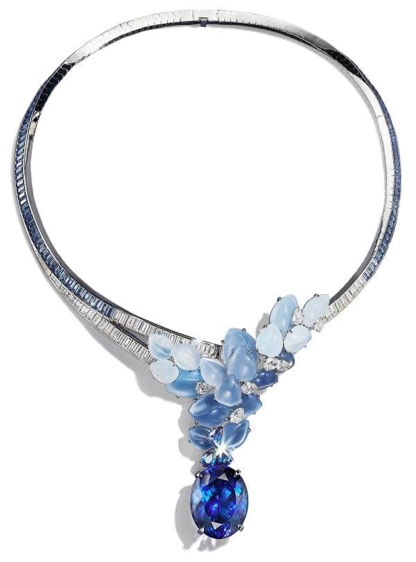 Tiffany & Co.'s Wisteria necklace from the Botanica collection, as featured in the 2022 Blue Book.