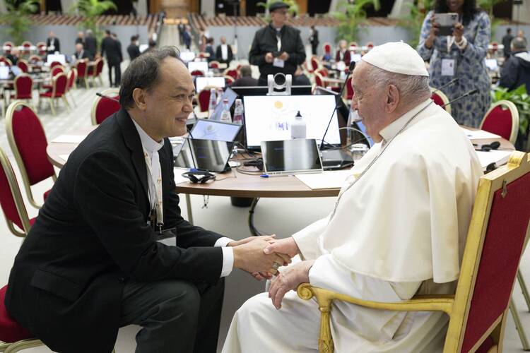 Cardinal David and Pope Francis
