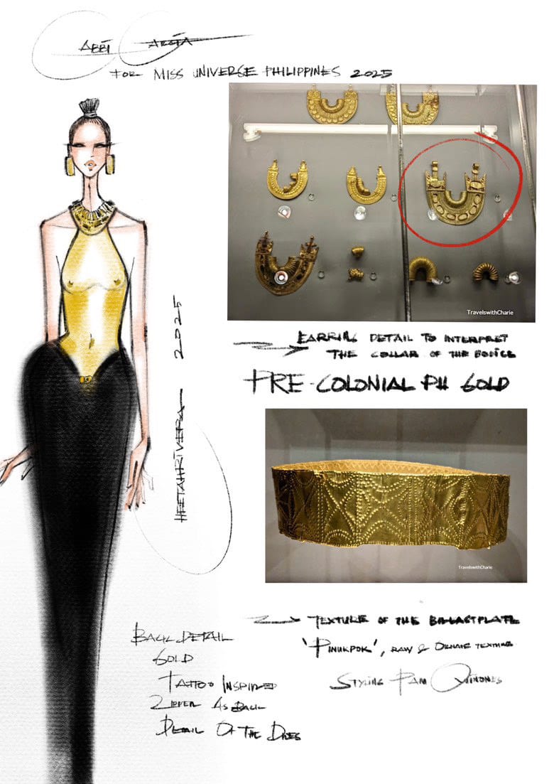 Cheetah Rivera's sketch for "The Datu"