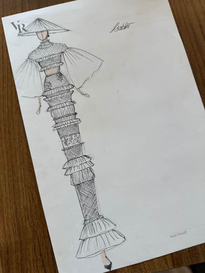 Vania Romoff's sketch for "The Farmer." PHOTO COURTESY OF STEVEN CORALDE
