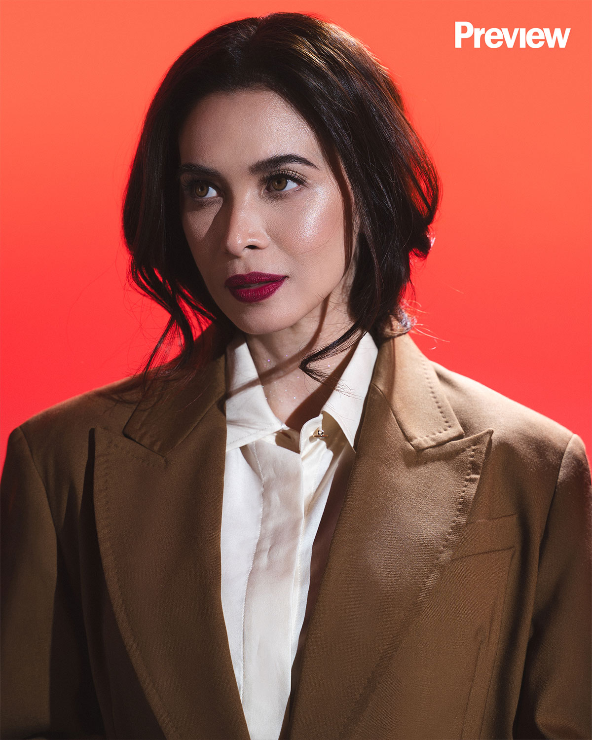 Sunshine and Angelina Cruz wear Max Mara.