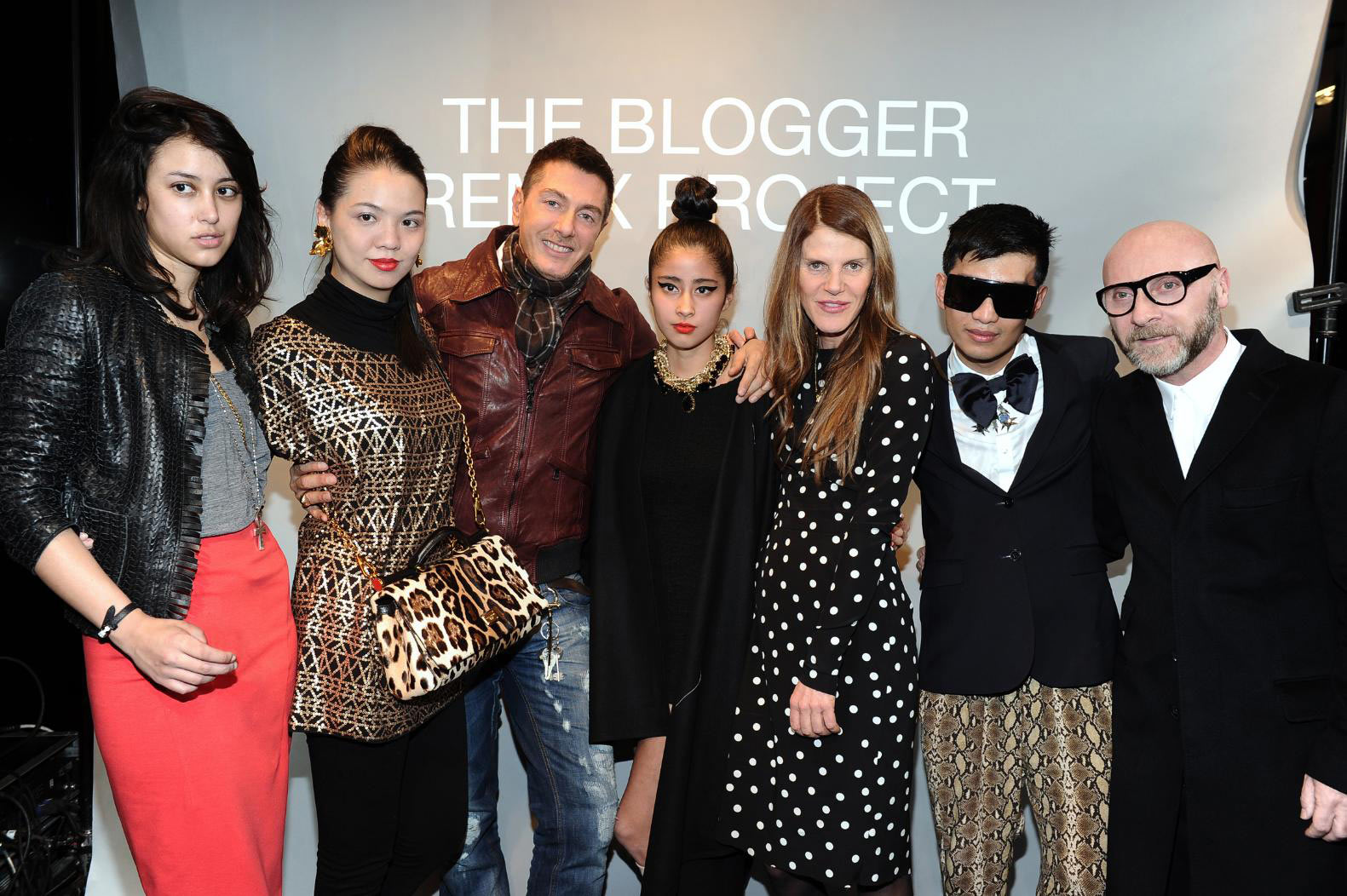 Dolce & Gabbana's Domenico Dolce and Stefano Gabbana with the world's top bloggers, including Filipinos Ingrid Chua and Bryanboy