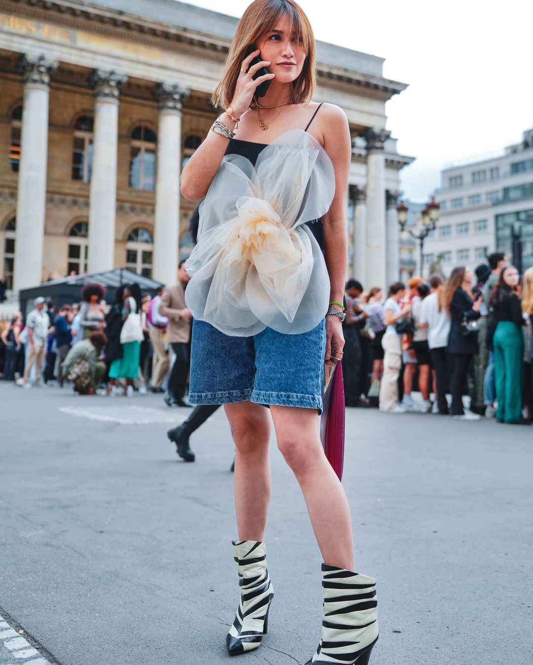 Stylist and editor Kat Cruz during the busy fashion week season in Paris. PHOTO: instagram/amkatrinacruz