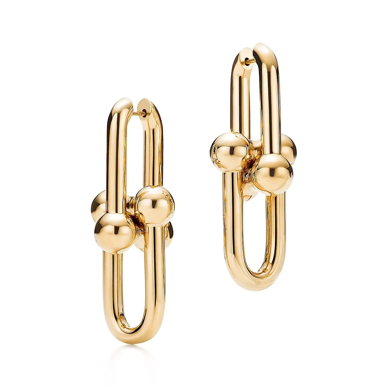 Tiffany Hardwear Extra Large Link Earrings in Yellow Gold, $7,800 (approximately P435,126.90), TIFFANY & CO., tiffany.com