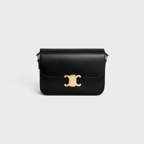 Classique Triomphe Bag in Shiny Calfskin - Black, P270,000, CELINE, celine.com