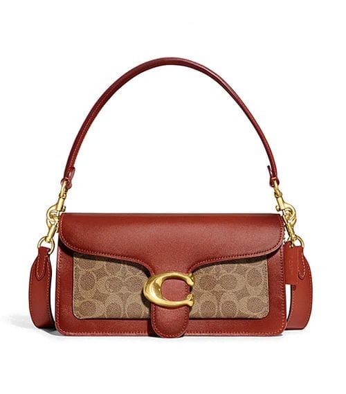Tabby Shoulder Bag 26 in Tan Rust, P40,500, COACH, rustans.com
