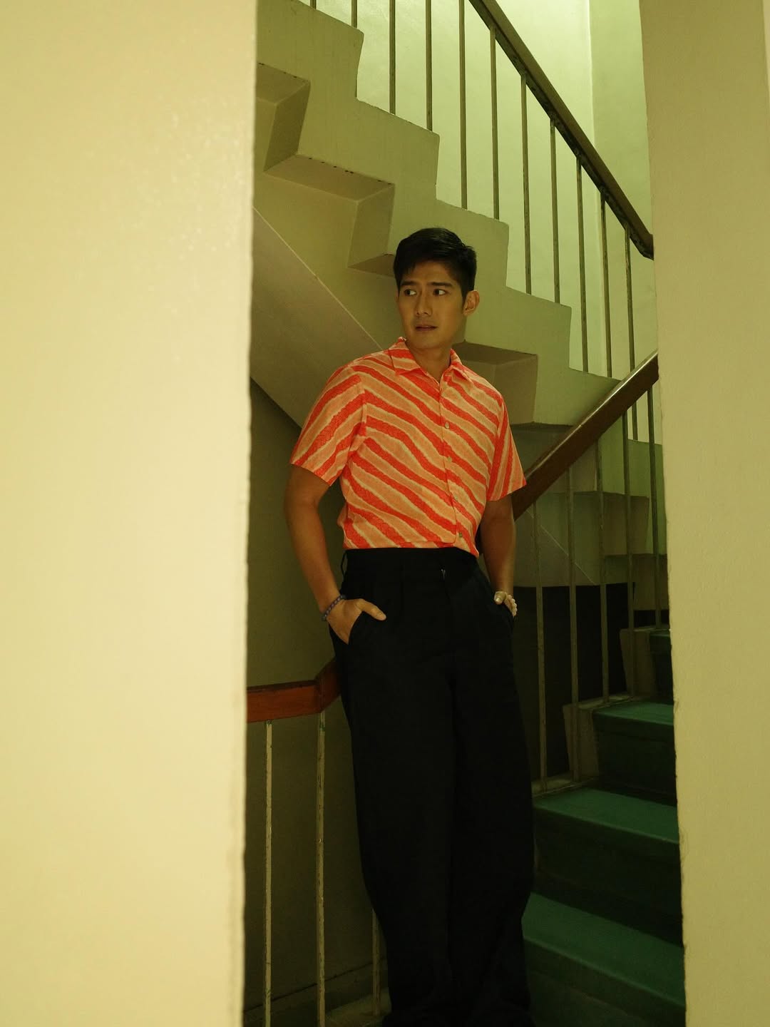 Robi Domingo wearing Filipino-made polos