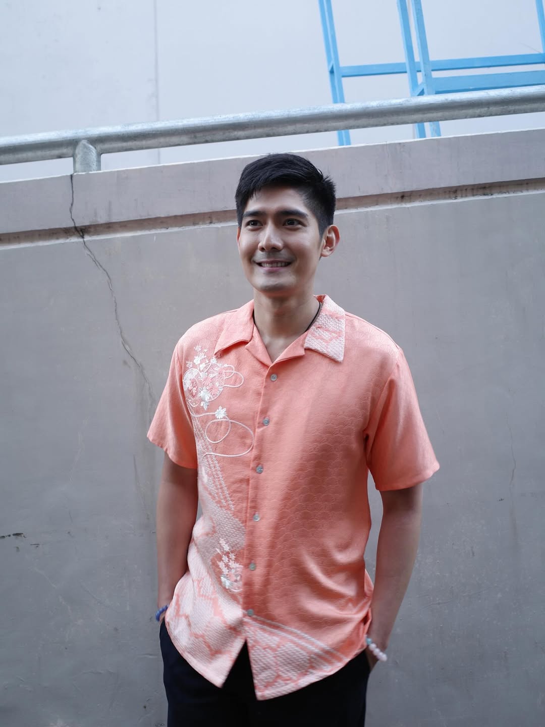 Robi Domingo wearing Filipino-made polos