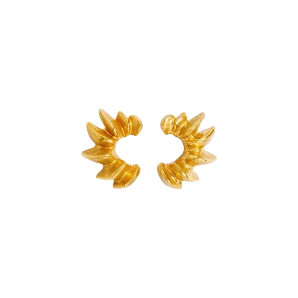 Croissant Earrings, $2941 (approximately P165,837.01), SCHIAPARELLI, coveti.com