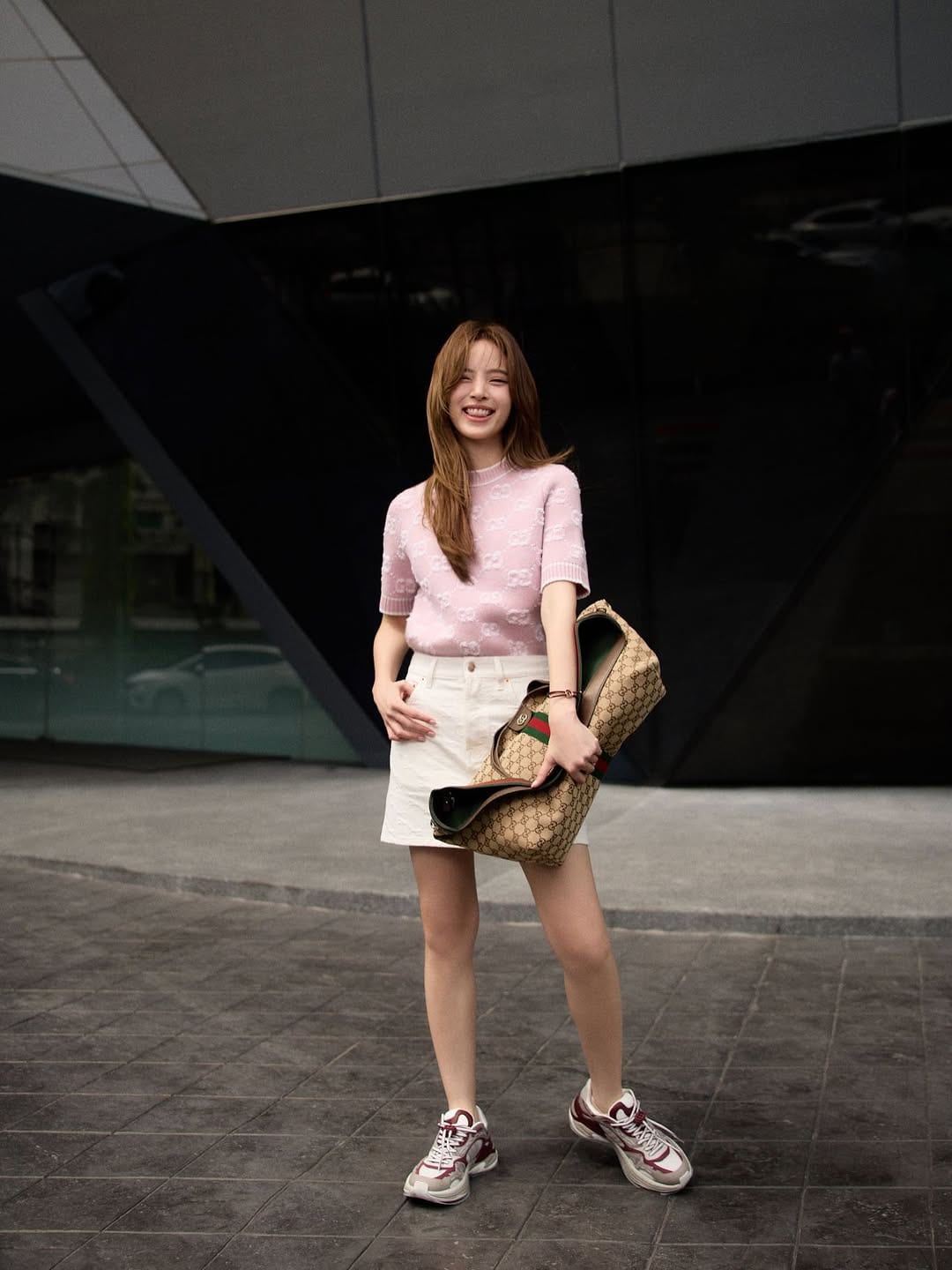 Nychaa with the Gucci Giglio Bag