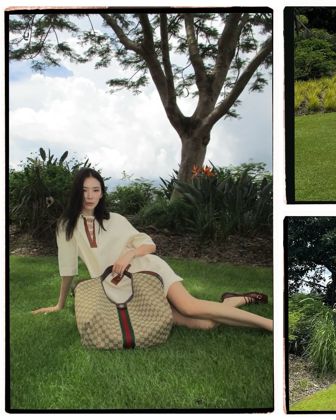 Irene Kim with the Gucci Giglio Bag