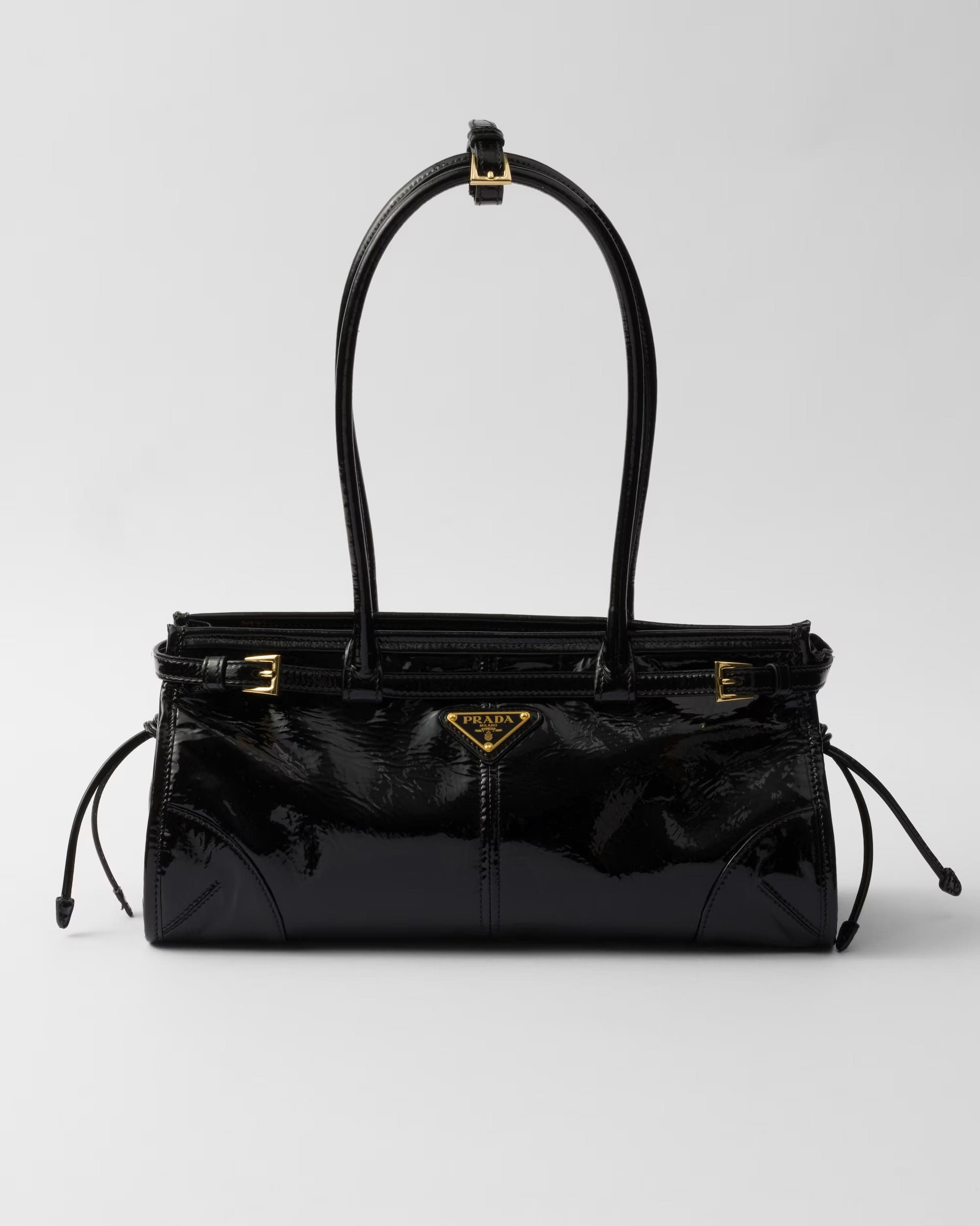PRADA Bonnie Medium Naplak Patent Leather Handbag