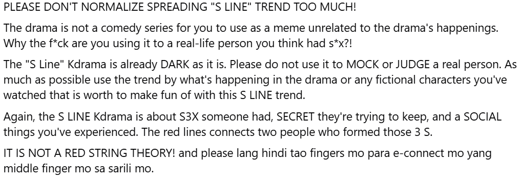 S Line criticism