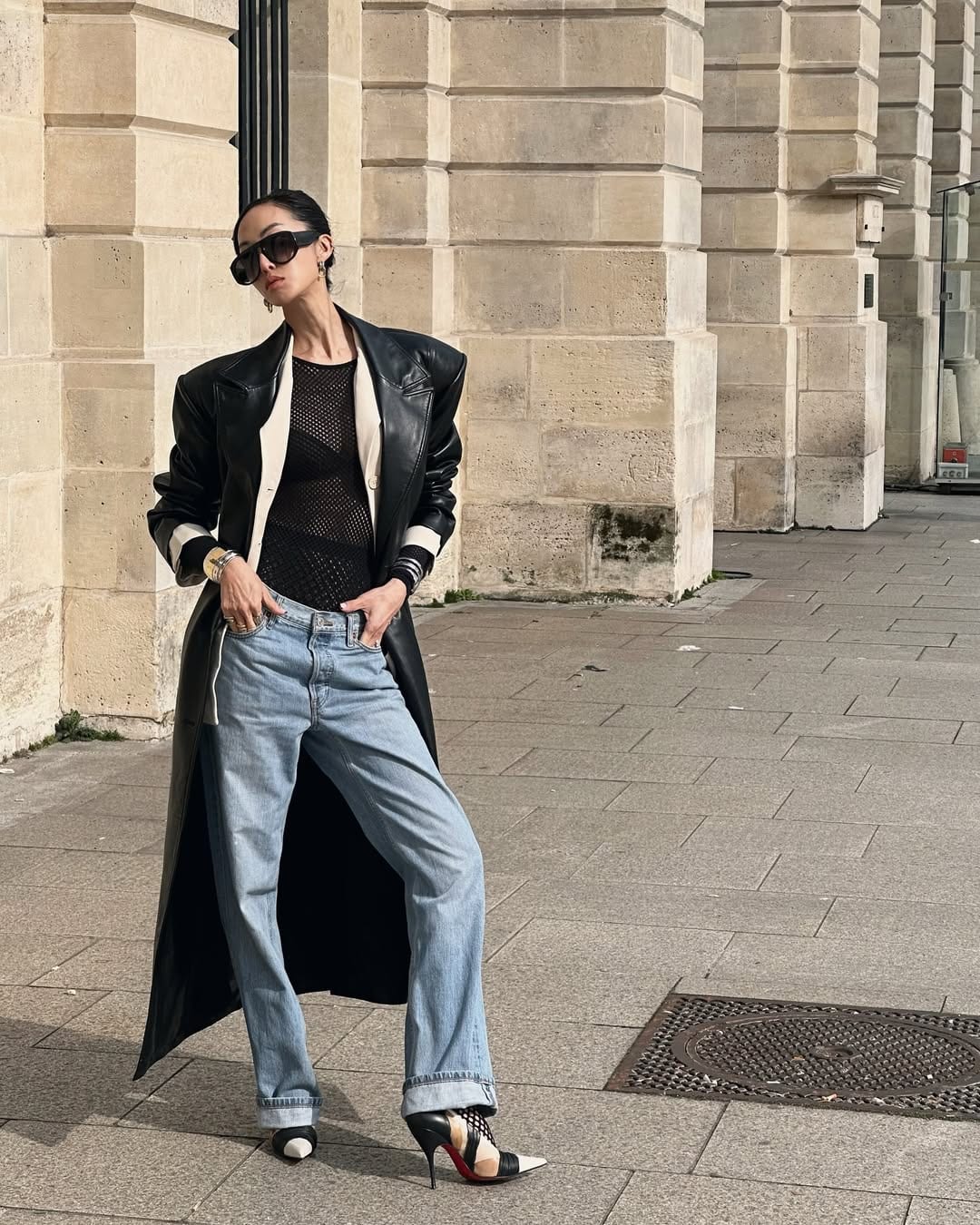 Korean-American Influencer Chriselle Lim wears the Martinloula shoe. PHOTO: INSTAGRAM/CHRISELLELIM