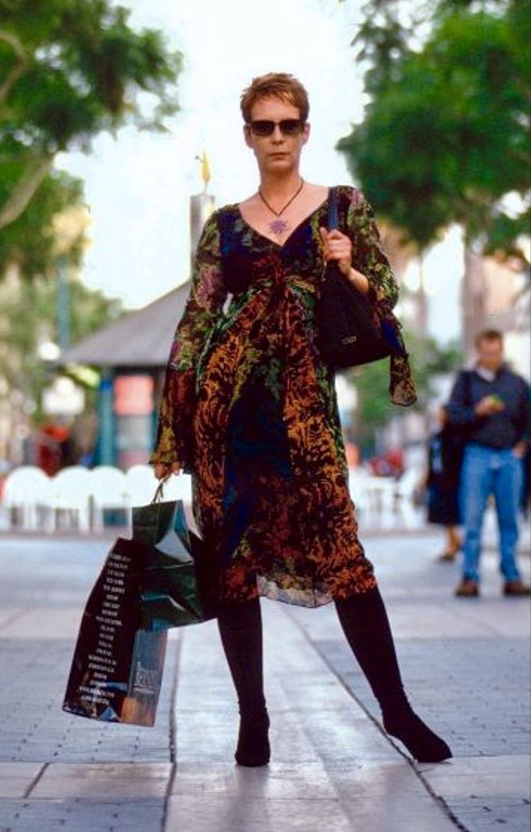 Jamie Lee Curtis wearing the Diane von Furstenberg in Freaky Friday