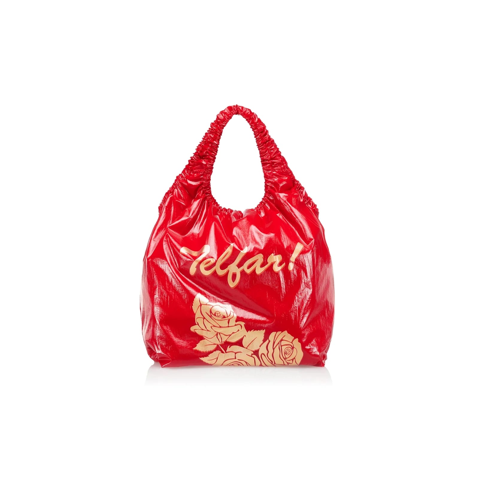 Regular Floral Plastic Bag | Pink - Medium, $148 (approximately P8,452.58), TELFAR, telfar.net