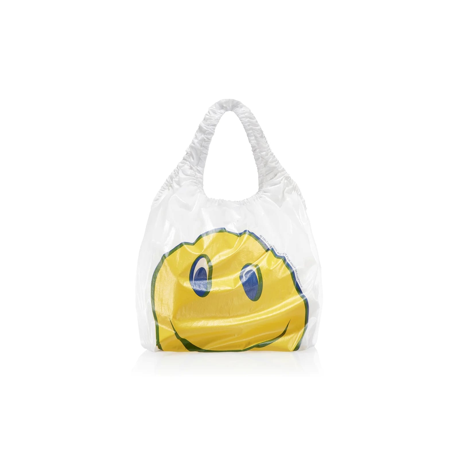 Regular Smiley Plastic Bag | White - Medium, $148 (approximately P8,452.58), TELFAR, telfar.net