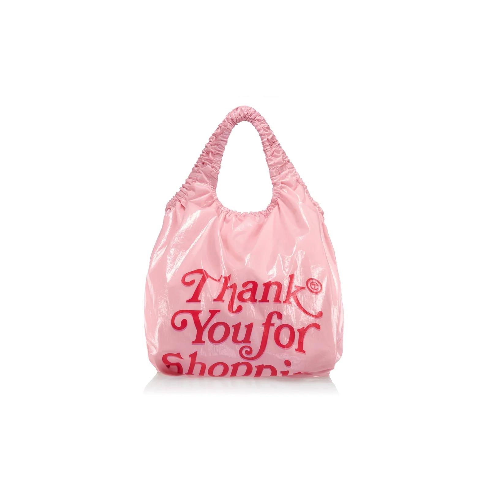 Regular Thank You Plastic Bag | Pink - Medium, $148 (approximately P8,452.58), TELFAR, telfar.net