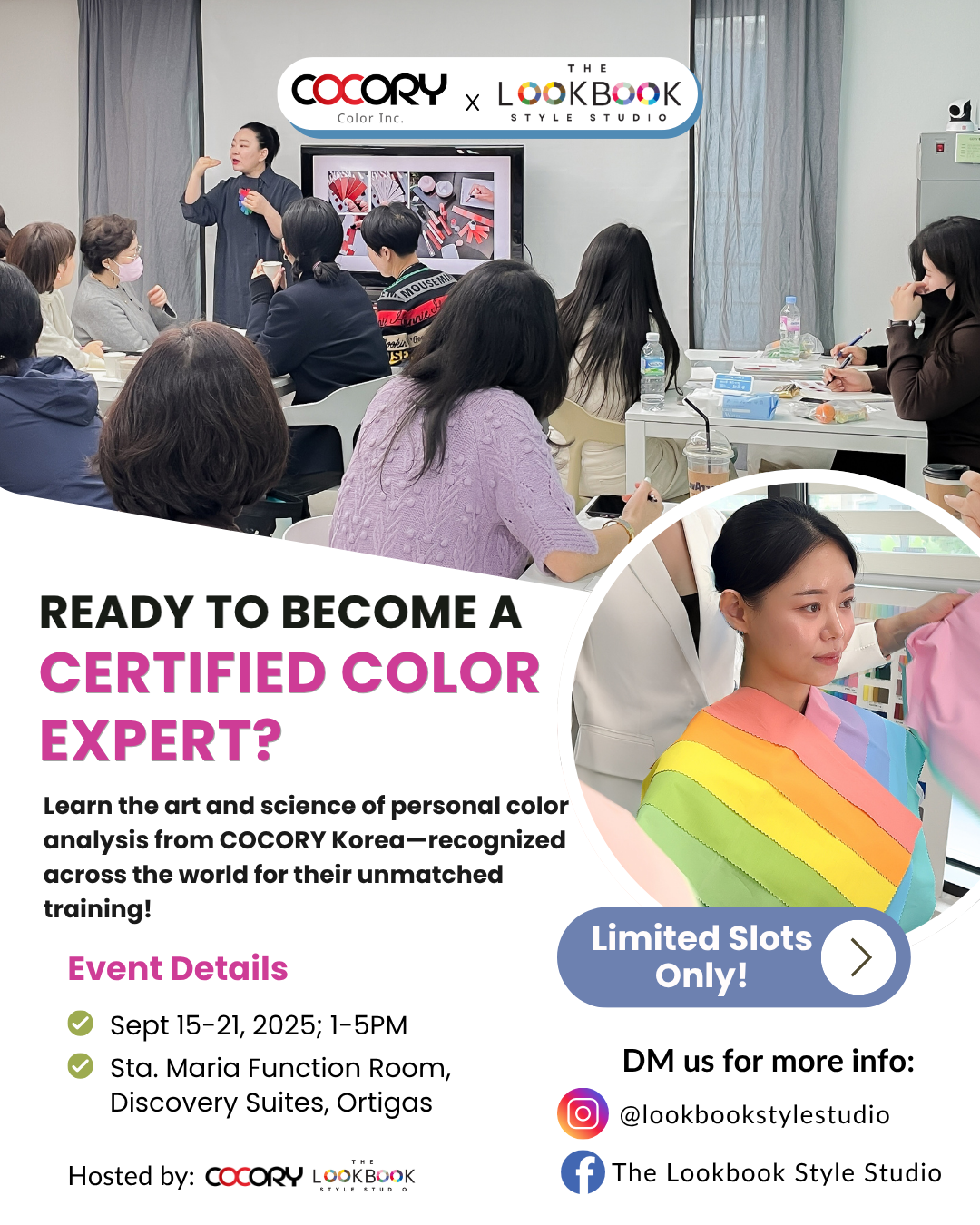 details of the personal color analysis training program
