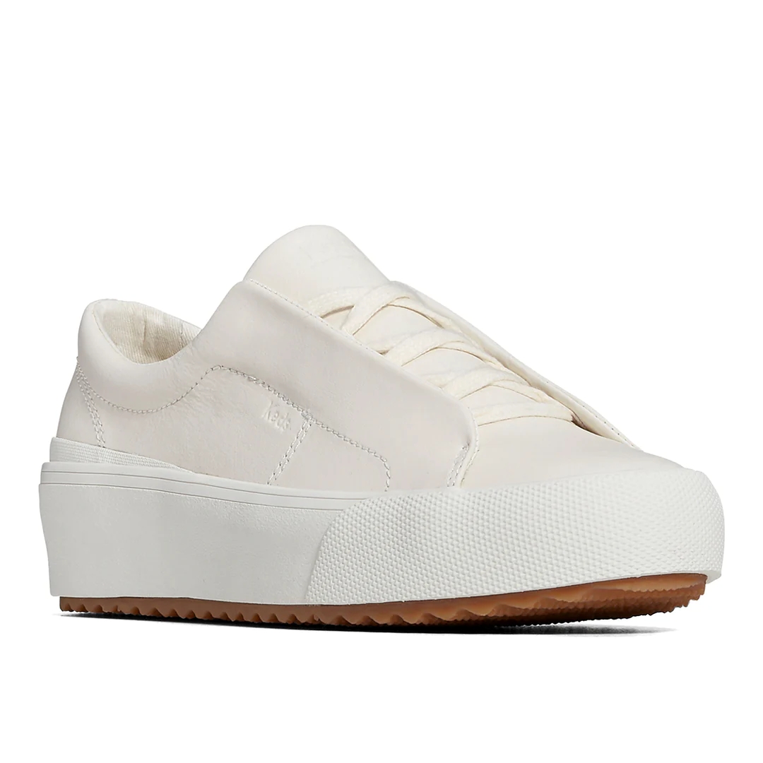 Women's Remi Leather Sneaker Off White, P4995, KEDS, keds.com.ph