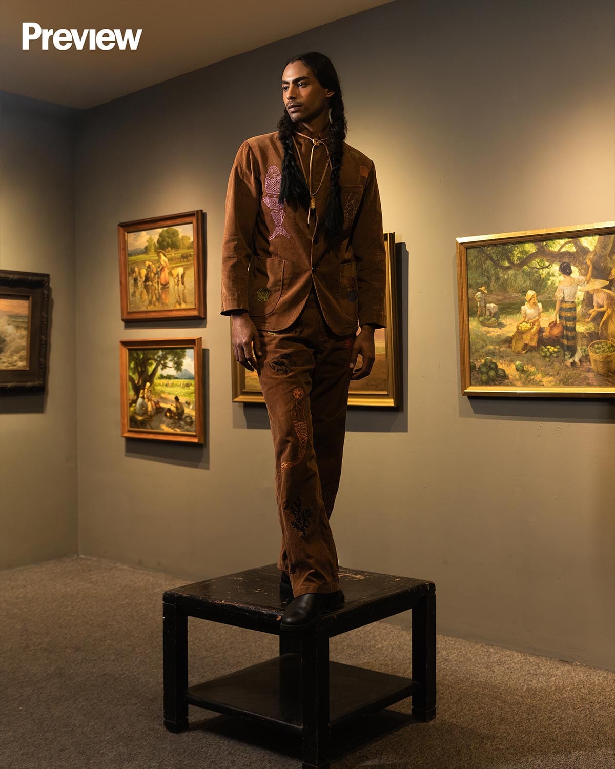 Hash Taha of PMAP wears KELVIN MORALES.