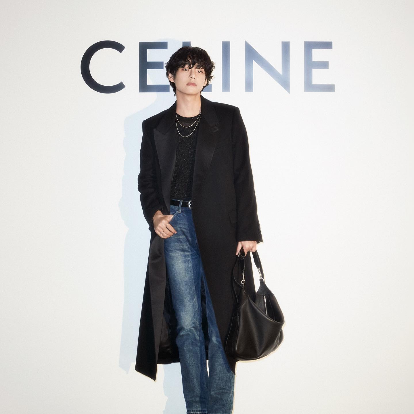 BTS V at a Celine show