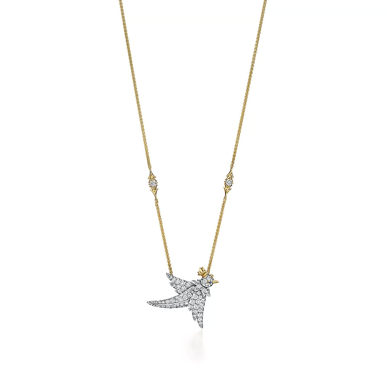Bird Pendant in Platinum and Gold with Diamonds, AU$35,900 (approximately P1,370,248.43), TIFFANY & CO., tiffany.com