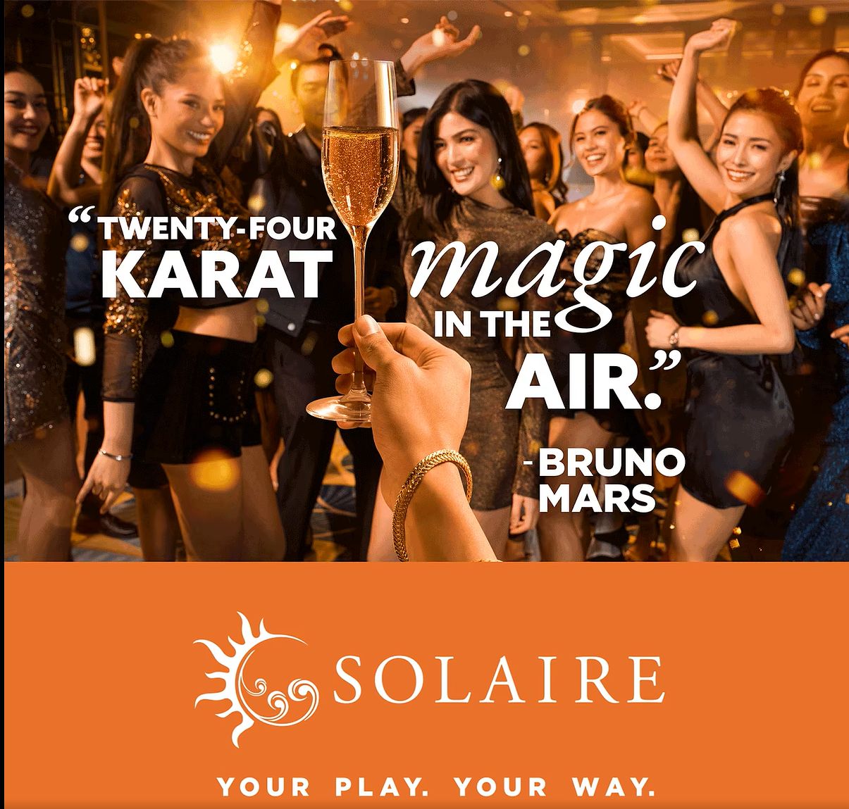 Solaire Bruno Mars campaign