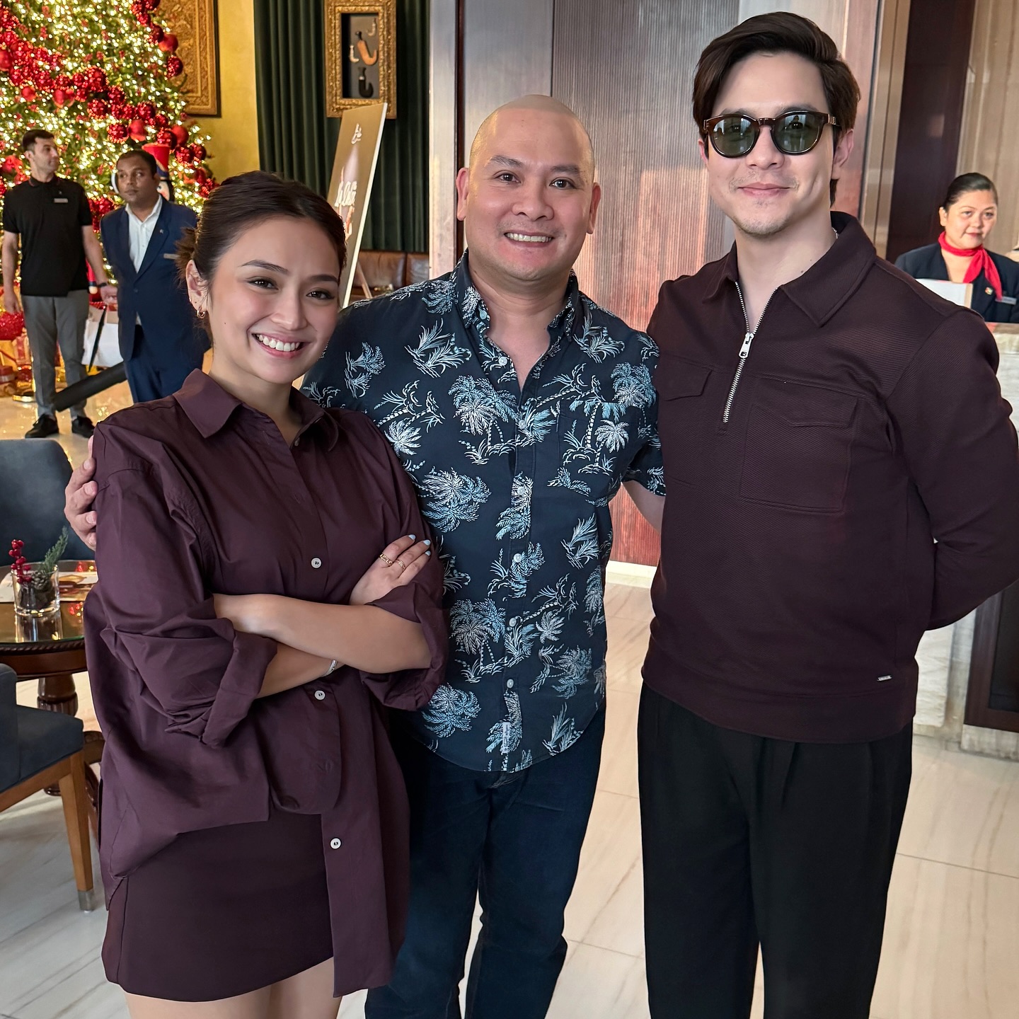 Chef Nouel with Kathryn Bernardo and Alden Richards