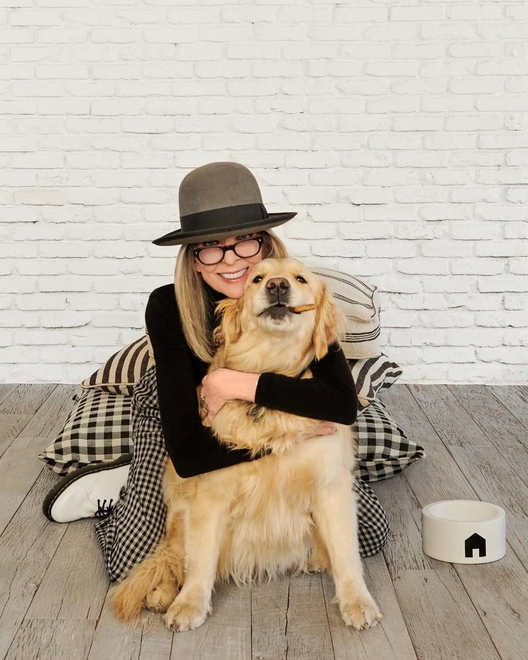 Diane Keaton with her Reggie