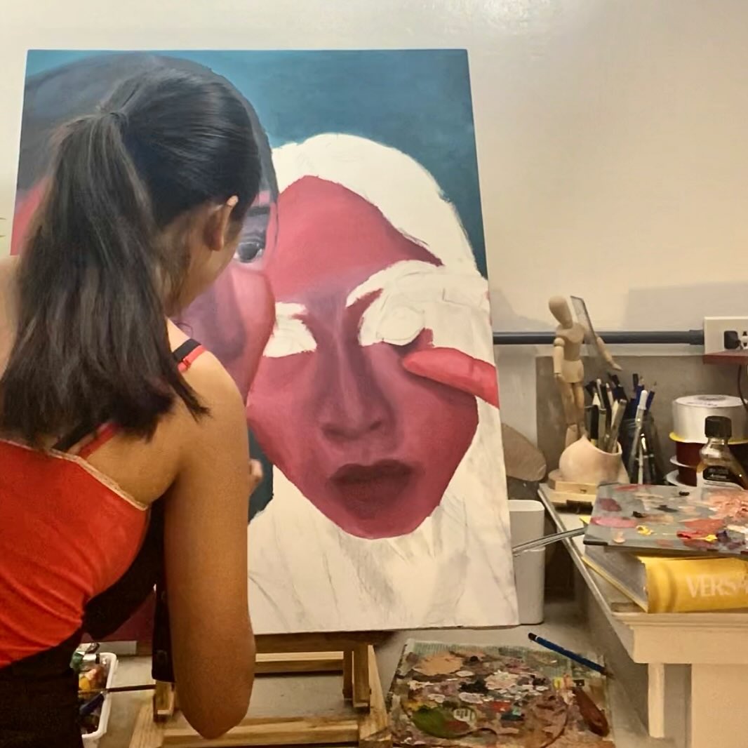 Emman Atienza painting