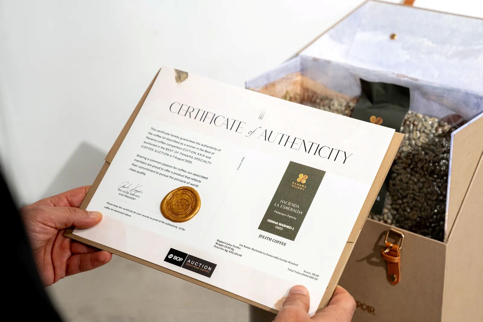 Julith Coffee Nido 7 Geisha Most Expensive Coffee