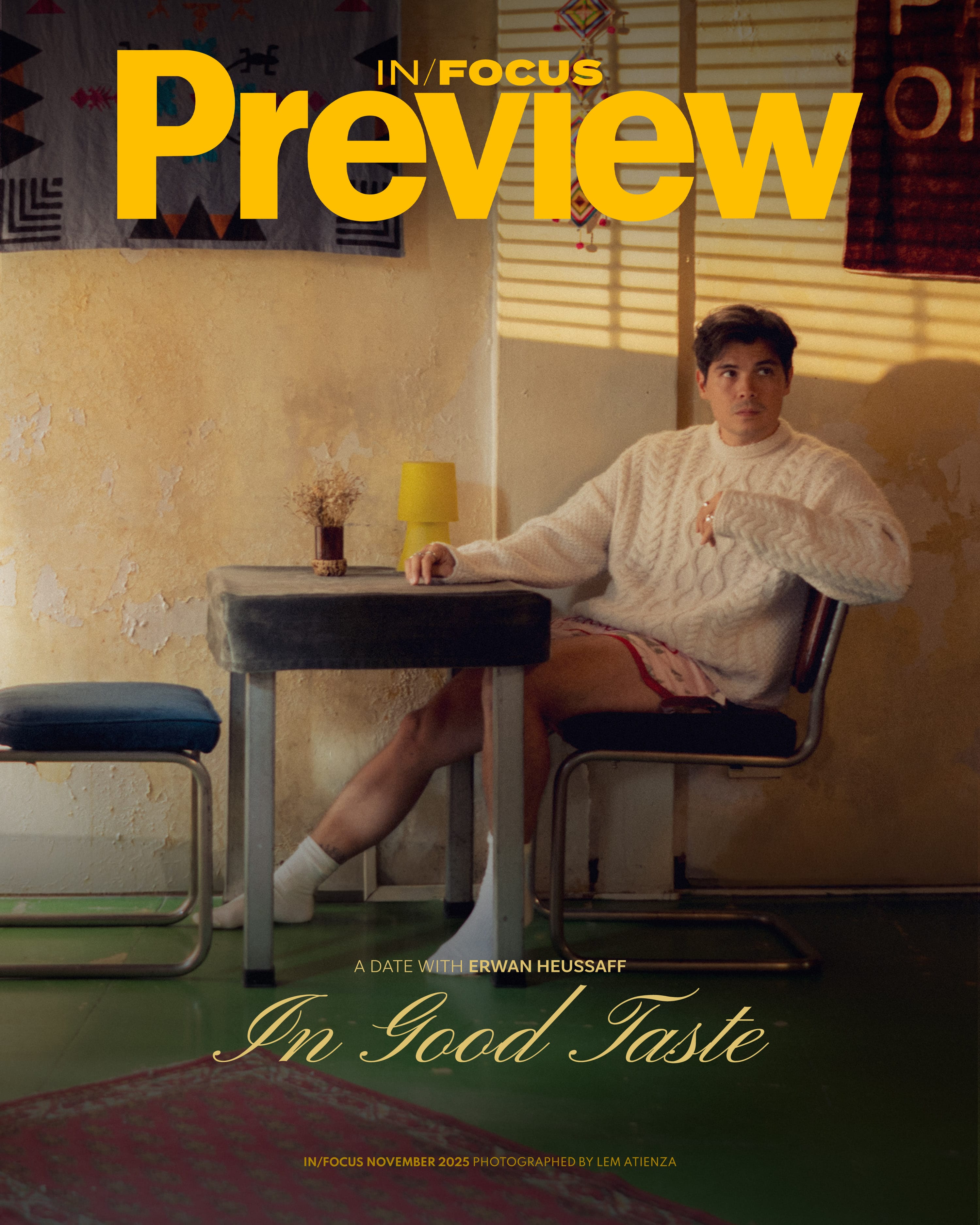 Erwan Heussaff for Preview In Focus November 2025