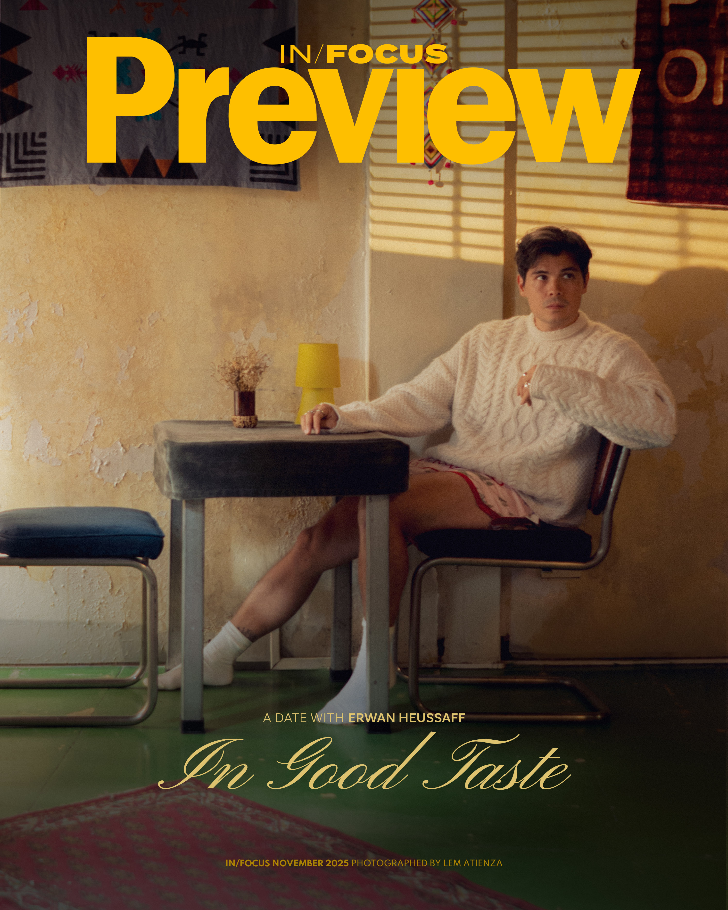 Erwan Heussaff for Preview In Focus November 2025