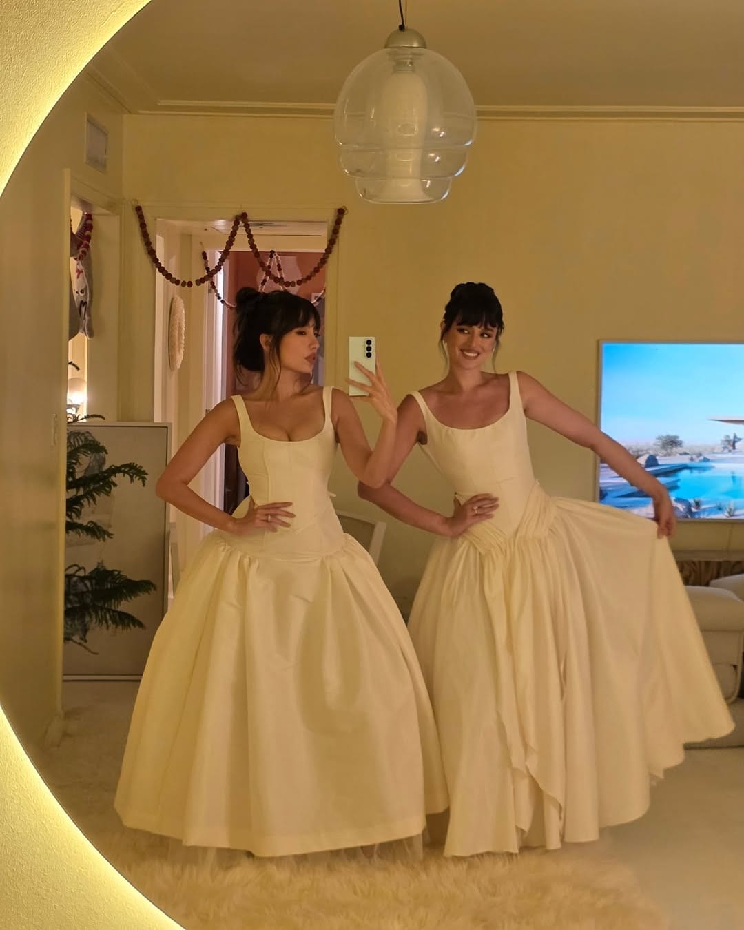 Georgina Wilson and Martine Ho's Christmas 2025 outfit