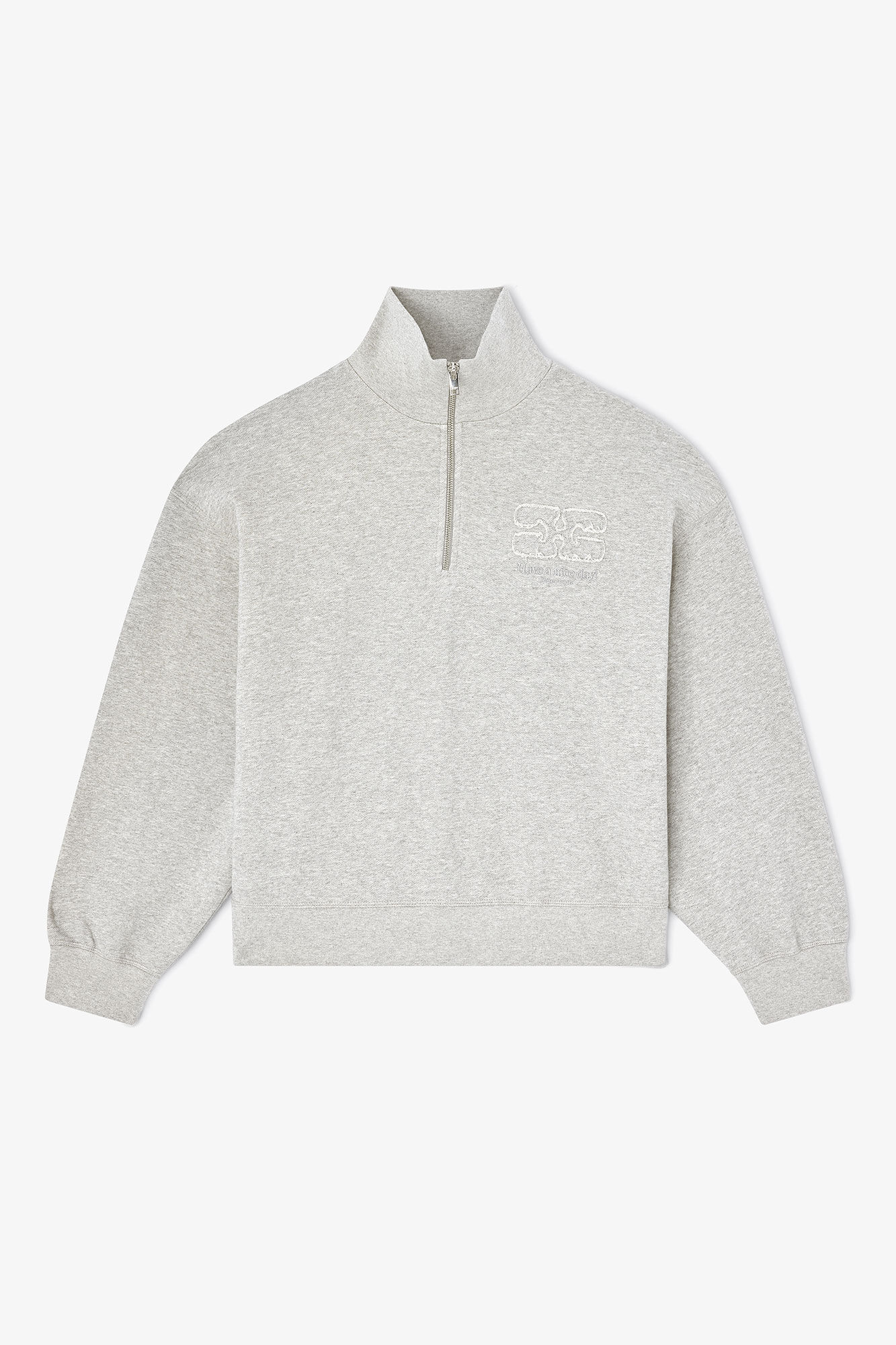 Grey Half Zip Sweatshirt