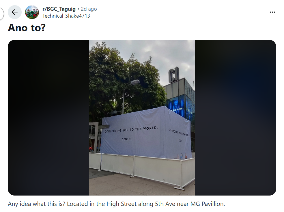 Covered Portal in BGC, Manila, Philippines