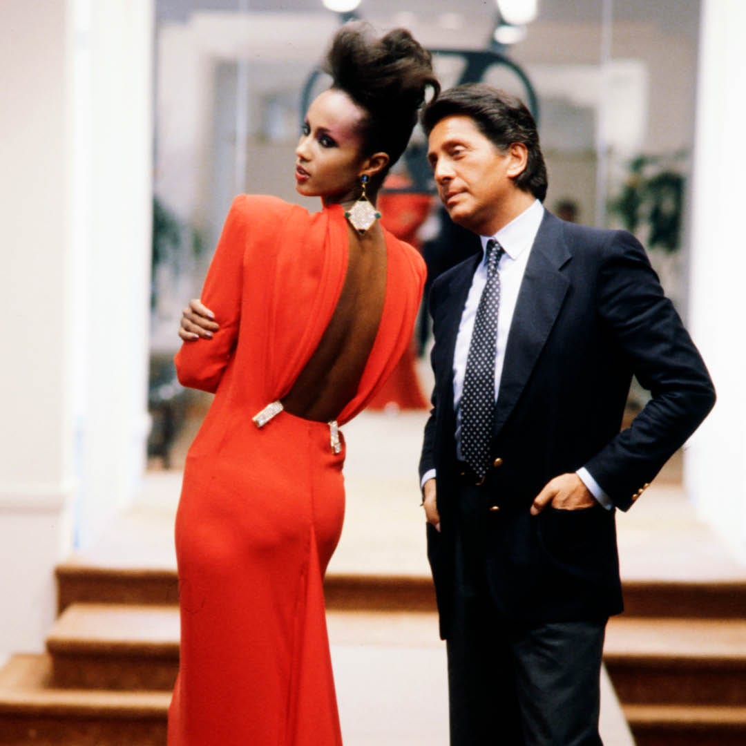 Valentino with Iman
