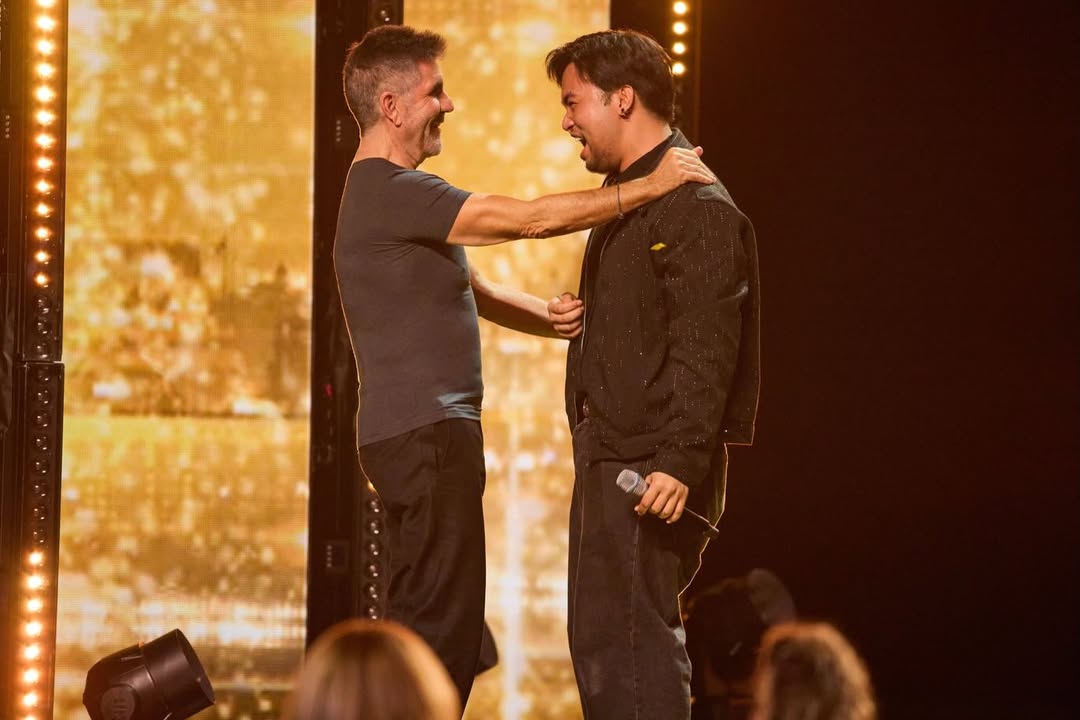 Simon Cowell and Matty Juniosa